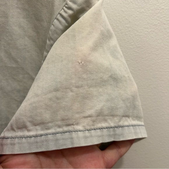 Paige Amelia Chambray Shirt Medium denim blue top button down - Picture 13 of 14